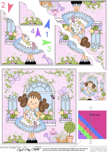 Rose Cottage Girlz Scalloped Corner Stacker