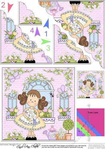 Rose Cottage Girlz Scalloped Corner Stacker