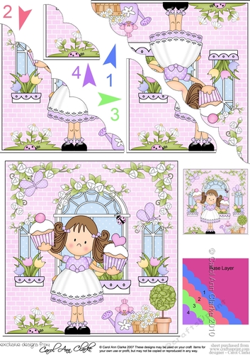 Rose Cottage Girlz Scalloped Corner Stacker