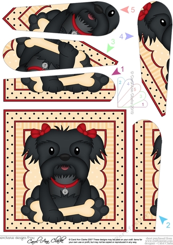 Fan Pyramage Topper - Cute Little Shih Tzu Dog