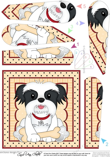 Fan Pyramage Topper - Cute Little Shih Tzu Dog
