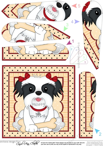 Fan Pyramage Topper - Cute Little Shih Tzu Dog