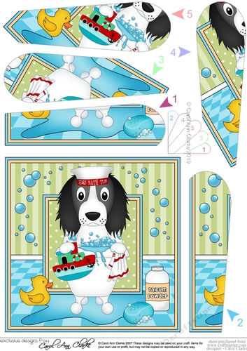 Fan Pyramage Topper - Bathtub Buddies - Little Springer Spaniel Dog