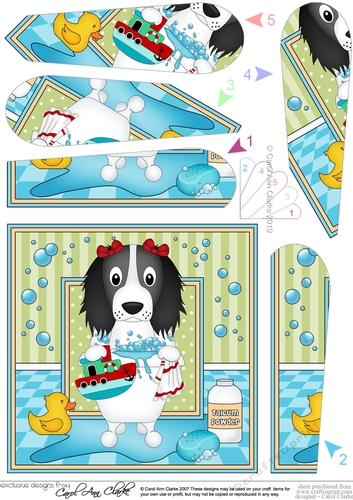 Fan Pyramage Topper - Bathtub Buddies - Little Springer Spaniel Dog