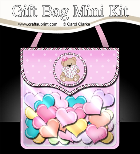 3D Gift Bag Mini Kit - Cute Little Teddy