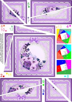 Spring Flowers Quick Card with Twisted Spiral Side Stacker