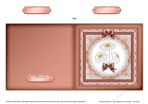 Denim and Daisies Cut and Fold Card 