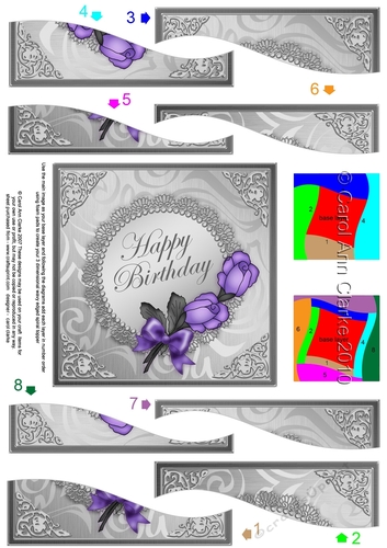Roses and Metallic Lace Wavy Spiral Side Stacker