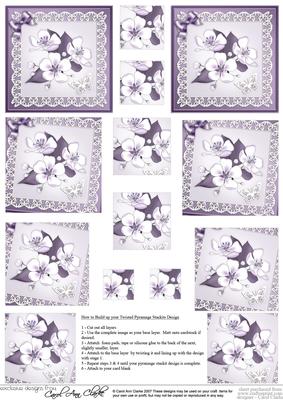 Apple Blossom Twisted Pyramage Sheet