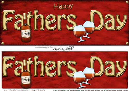 Large DL HAPPY FATHERS DAY 3D decoupage