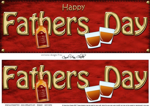 Large DL HAPPY FATHERS DAY 3D decoupage