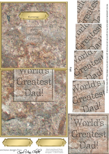 Worlds Greatest Dad! Set in Stone No-Hole Over the Edge & Spiral Pyramid