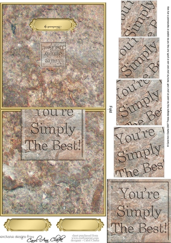 Youre Simply the Best! Set in Stone No-Hole Over the Edge & Spiral Pyramid