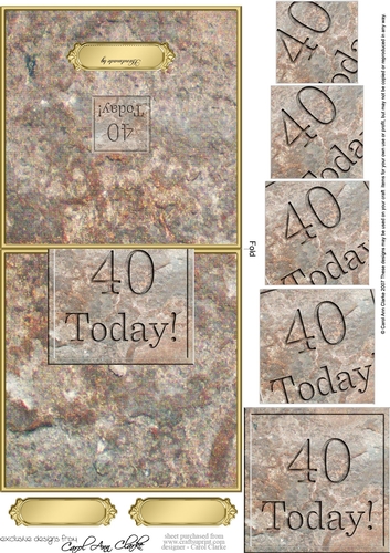 40 Today! Set in Stone No-Hole Over the Edge & Spiral Pyramid