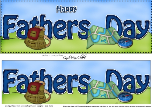Large DL HAPPY FATHERS DAY 3D decoupage