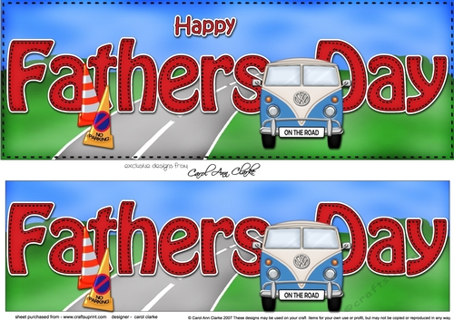 Large DL HAPPY FATHERS DAY 3D decoupage
