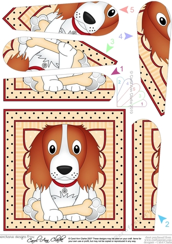 Fan Pyramage Topper - Cute Little Springer Spaniel Dog