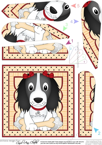 Fan Pyramage Topper - Cute Little Springer Spaniel Dog