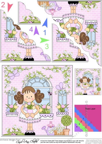 Rose Cottage Girlz Scalloped Corner Stacker