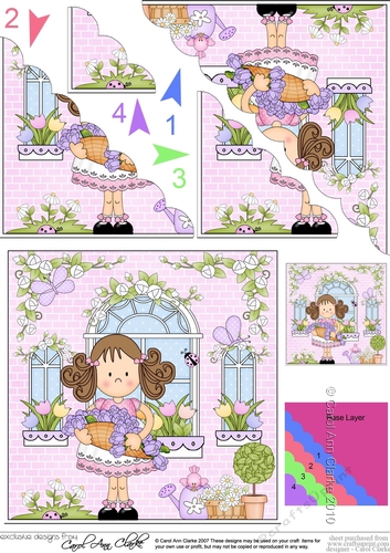 Rose Cottage Girlz Scalloped Corner Stacker