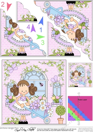 Rose Cottage Girlz Scalloped Corner Stacker