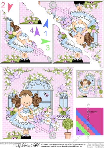 Rose Cottage Girlz Scalloped Corner Stacker
