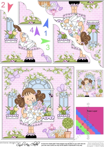 Rose Cottage Girlz Scalloped Corner Stacker
