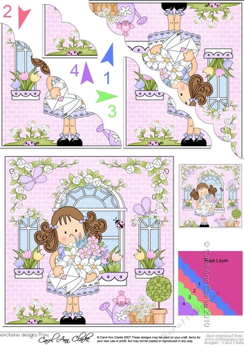 Rose Cottage Girlz Scalloped Corner Stacker