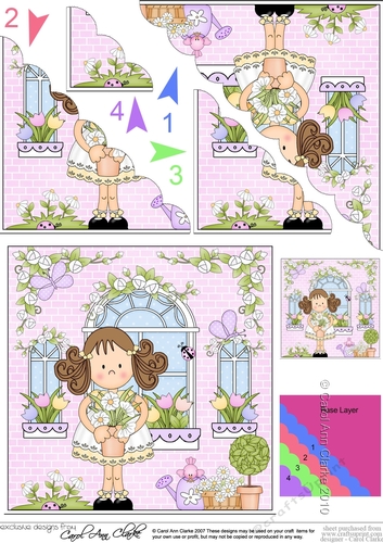 Rose Cottage Girlz Scalloped Corner Stacker
