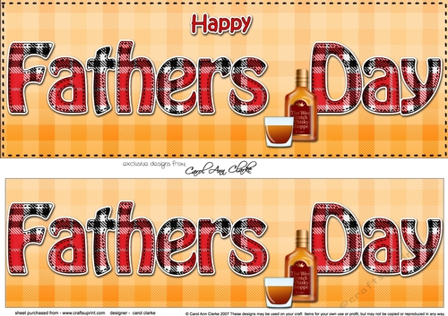 Large DL HAPPY FATHERS DAY 3D decoupage