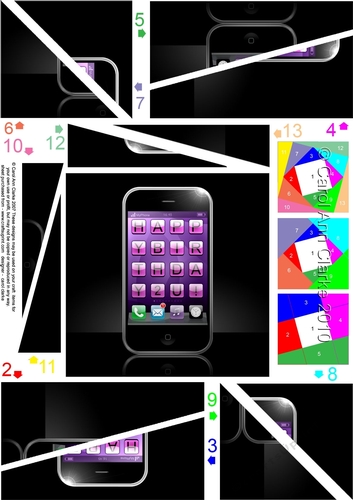 Happy Birthday Smart Phone Twisted Spiral Side Stacker