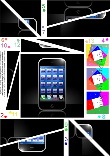 Happy Birthday Smart Phone Twisted Spiral Side Stacker