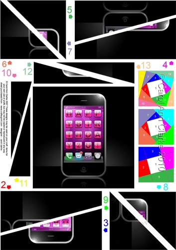 Happy Birthday Smart Phone Twisted Spiral Side Stacker