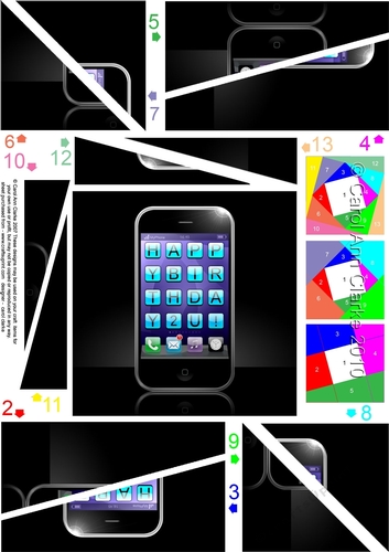 Happy Birthday Smart Phone Twisted Spiral Side Stacker