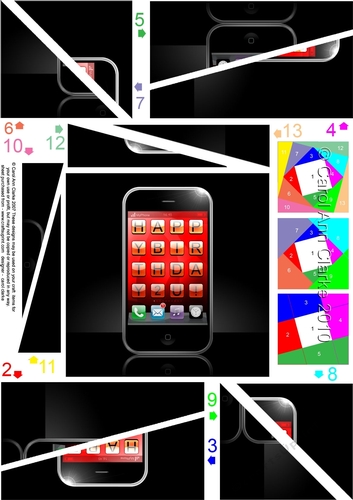 Happy Birthday Smart Phone Twisted Spiral Side Stacker