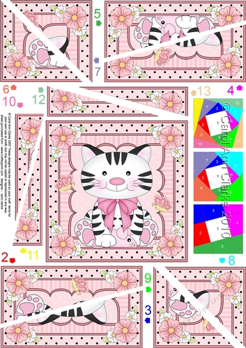 Cute Little Cat Twisted Spiral Side Stacker