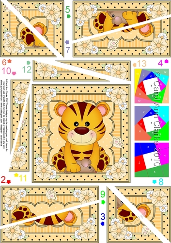 Cute Little Tiger Twisted Spiral Side Stacker