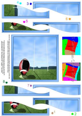 Rugby Quick Card with Wavy Spiral Side Stacker