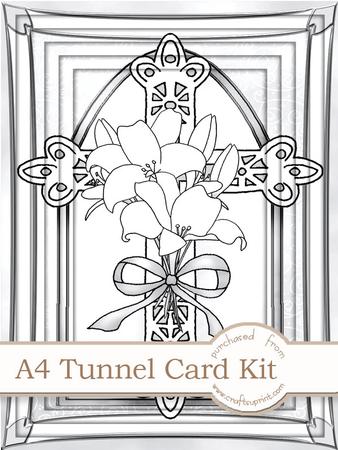A4 When Words Fail in Mono Tunnel Card Kit