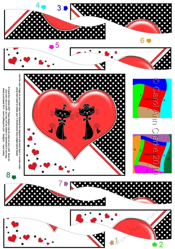 Kool Kats Purrfect Love Wavy Spiral Side Stacker