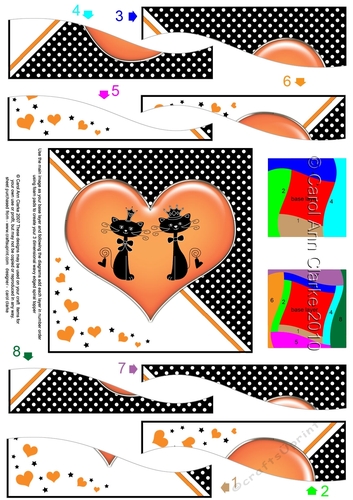 Kool Kats Purrfect Love Wavy Spiral Side Stacker