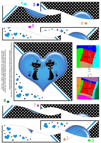 Kool Kats Purrfect Love Wavy Spiral Side Stacker