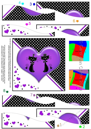 Kool Kats Purrfect Love Wavy Spiral Side Stacker