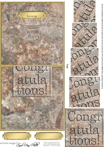Congratulations! Set in Stone No-Hole Over the Edge & Spiral Pyramid