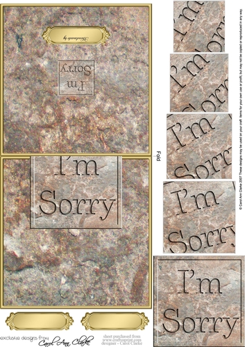 Im Sorry Set in Stone No-Hole Over the Edge & Spiral Pyramid