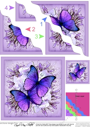 Butterflies & Flowers Wavey Corner Stacker