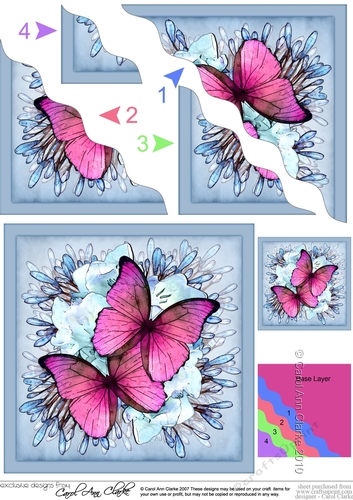 Butterflies & Flowers Wavey Corner Stacker