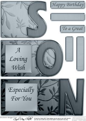 Son Elegant Metallic Book Sheet