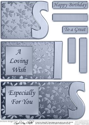Sis Elegant Metallic Book Sheet