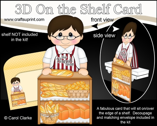 3D On the Shelf Card Kit - Sterling works at the Bread & Bun Bakery